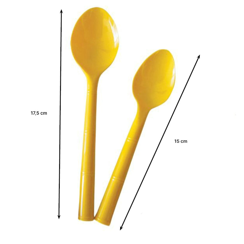 LOT DE 12 CUILLERES A SOUPE PLASTIQUES