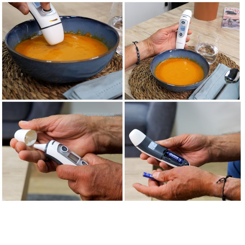 THERMOMETRE SANS CONTACT 2 EN 1